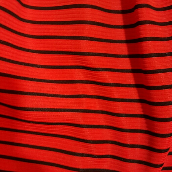 Primi Red and Black Stripped Mini Skirt size M - Picture 2 of 5